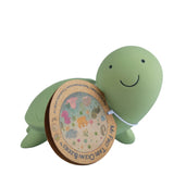 Turtle natural rubber baby rattle and bath toy