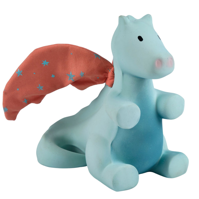 Sunrise Dragon Organic Natural Rubber Rattle With Crinkle Wings