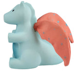 Sunrise Dragon Organic Natural Rubber Rattle With Crinkle Wings