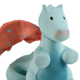 Sunrise Dragon Organic Natural Rubber Rattle With Crinkle Wings